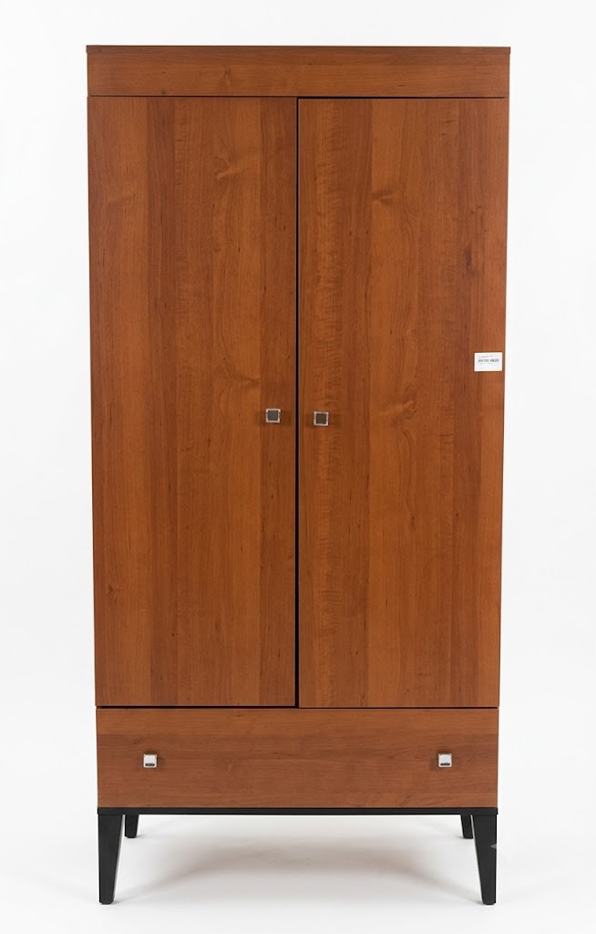 Victoria 2-door wooden wardrobe with classic finish for master bedroom storage in Lagos, Nigeria