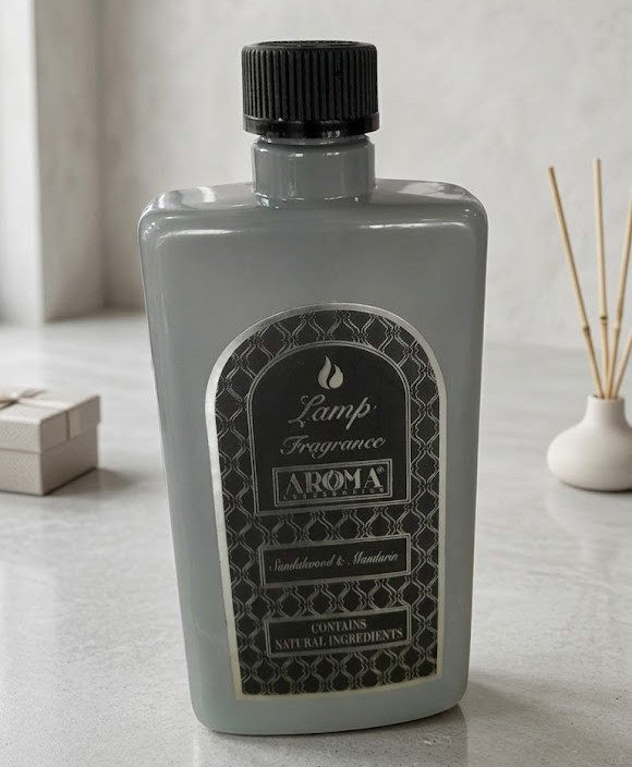 500ml Sandalwood and Mandarin luxury glass reed diffuser for home décor in Lagos, Nigeria