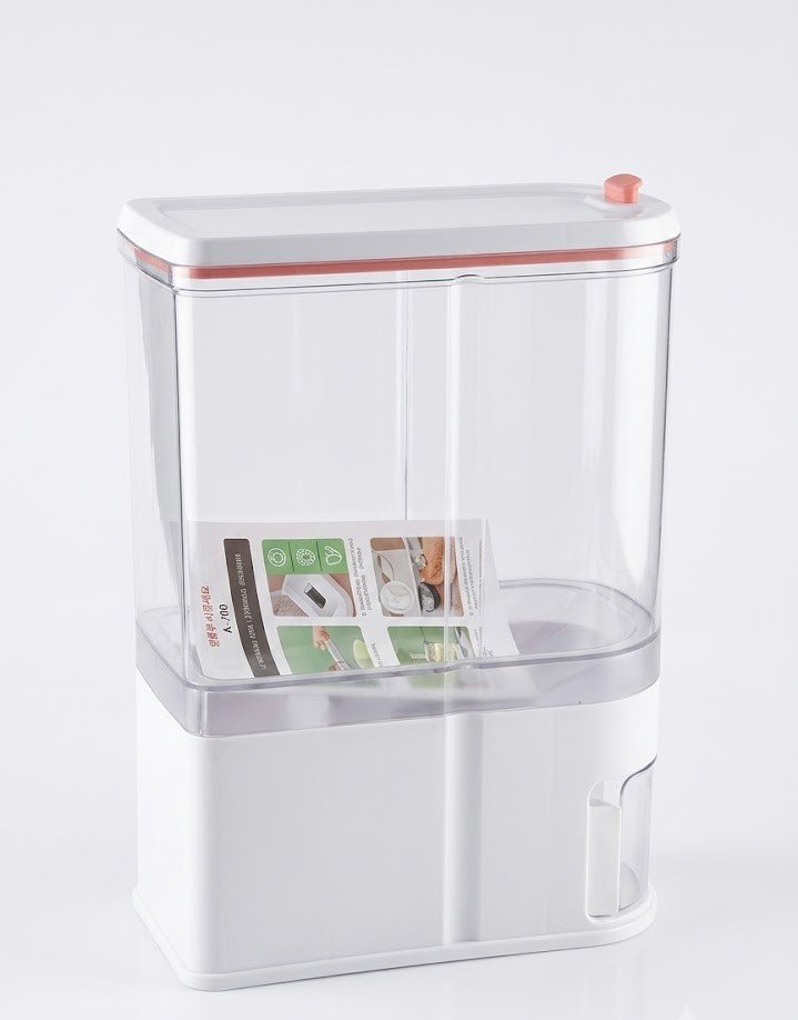 Intelligent sound control rice bucket and airtight storage box for smart kitchen organization in Lagos, Nigeria