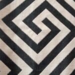 Room Rug Blue Black / Cream Rug (6X9)