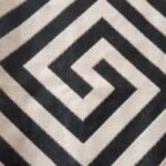 Blue black and cream 6x9 area rug for living room floor décor in modern Lagos home interior with stylish pattern in Lagos, Lagos