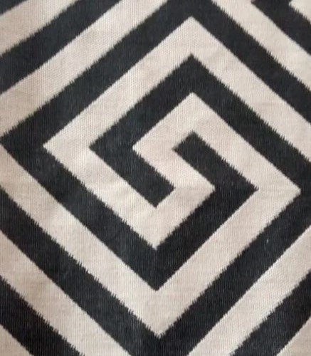 Blue black and cream 6x9 area rug for living room floor décor in modern Lagos home interior with stylish pattern in Lagos, Lagos