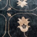 Room Rug Grey With Pink Line