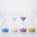 Transparent hourglass decor with colored sand glass table ornament Lagos Nigeria