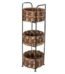 Heavy-duty 3-tier black metal wire storage basket for kitchen, bathroom, and home organization in Lagos, Nigeria