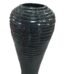 Elegant black vase for flowers, home décor, and modern interior styling