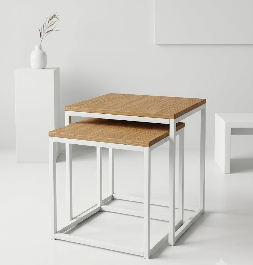 Side stool compact accent seat used as footrest or table decor Lagos Nigeria