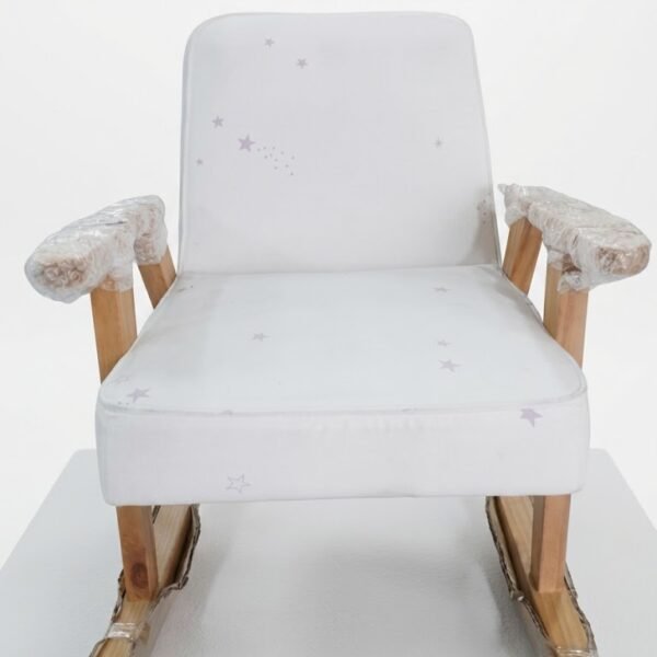 Baby rocking chair with gentle motion for nursery comfort and relaxation in Lagos, Nigeria