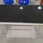 Dining Table Black With White Legs