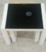 Set of 2 white side stools for seating or décor use in living room in Lagos, Nigeria