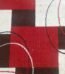 Red and black modern geometric patterned area rug with 3x6 ft dimensions for home and office floor décor in Lagos, Nigeria