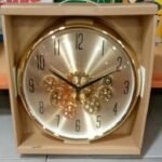 Gold Wall Clock Round