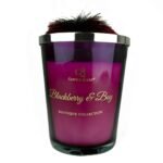 13X16Cm Cerise Pom Pom Candle Scented Blackberry & Bay