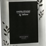 Juliana Silverplated Photo Frame Leaf Design Two Tone 8"X10"