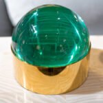 White Storage Box With Copper And Acrylic