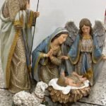5 Pieces 21.75H Adorned Holy Family Nativity Figurine