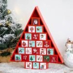 Wooden Tree Advent Christmas Décor