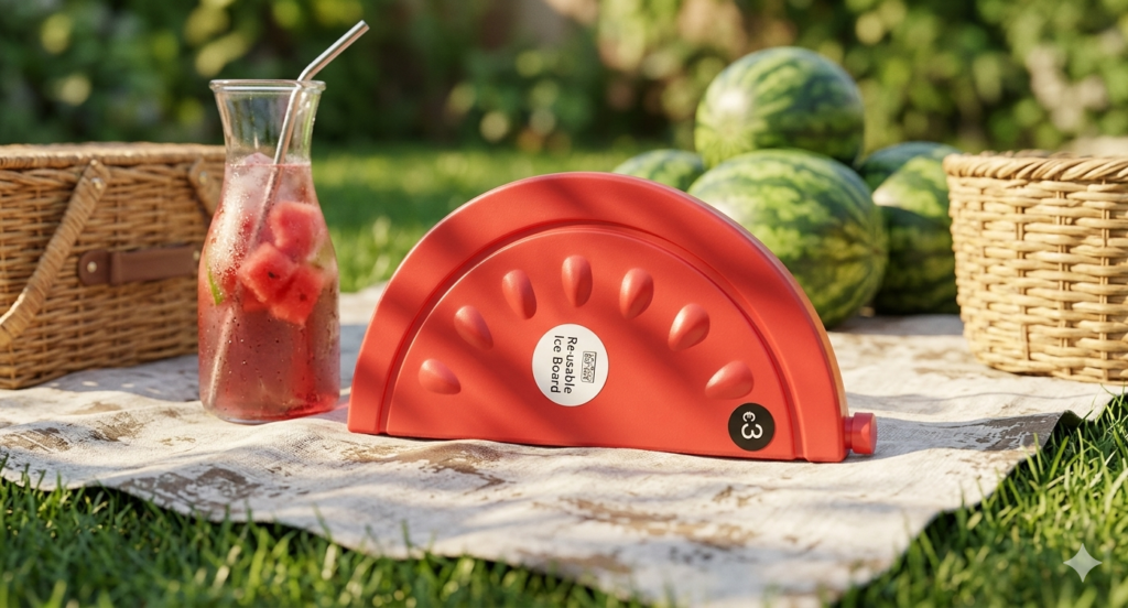 watermelon reusable ice board for cooling drinks in Lagos Nigeria