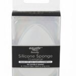 Clear silicone teardrop makeup sponge for smooth foundation application in Lagos, Nigeria