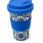 Eco-friendly bamboo travel mug with secure lid for hot drinks in Lagos, Nigeria