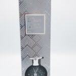 Desire 100ml Magnolia and Mulberry reed diffuser in a round pink diamond-textured glass bottle with gold cap in Lagos