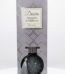 Textured charcoal grey glass Desire Magnolia & Mulberry boutique reed diffuser with silver tassel, Lagos, Nigeria