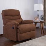 Regency Brown Suede Reclining Chair