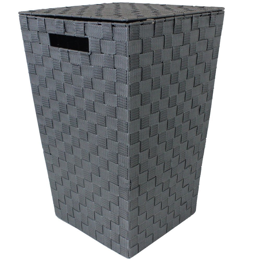 71F6SCWxEuL.jpg Large Rect Laundry Basket -Black - Image 1