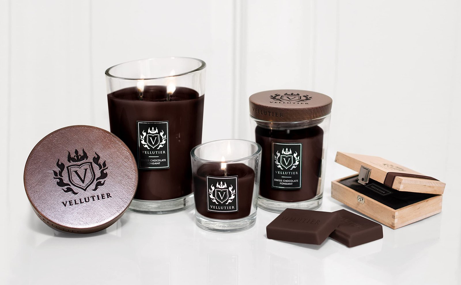 71KowhqhDSL.jpg Vellutier Small Candle-Swiss Chocolate Fondant - Image 1