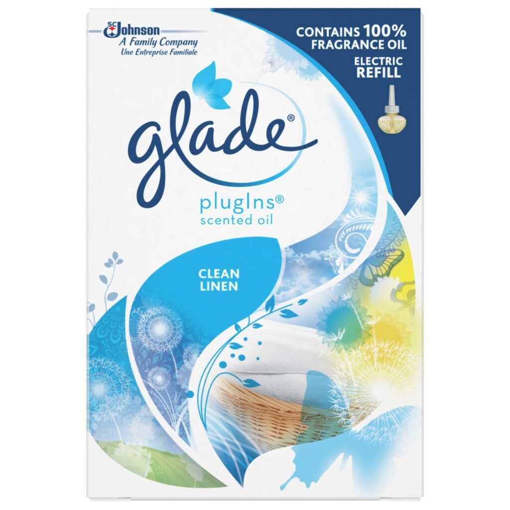 pack of Glade Clean Linen electric scented oil refills with 240 days of fragrance in Lagos, Nigeria