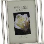 Impression Silverplated/Epoxy Photo Frame Crystal Corners