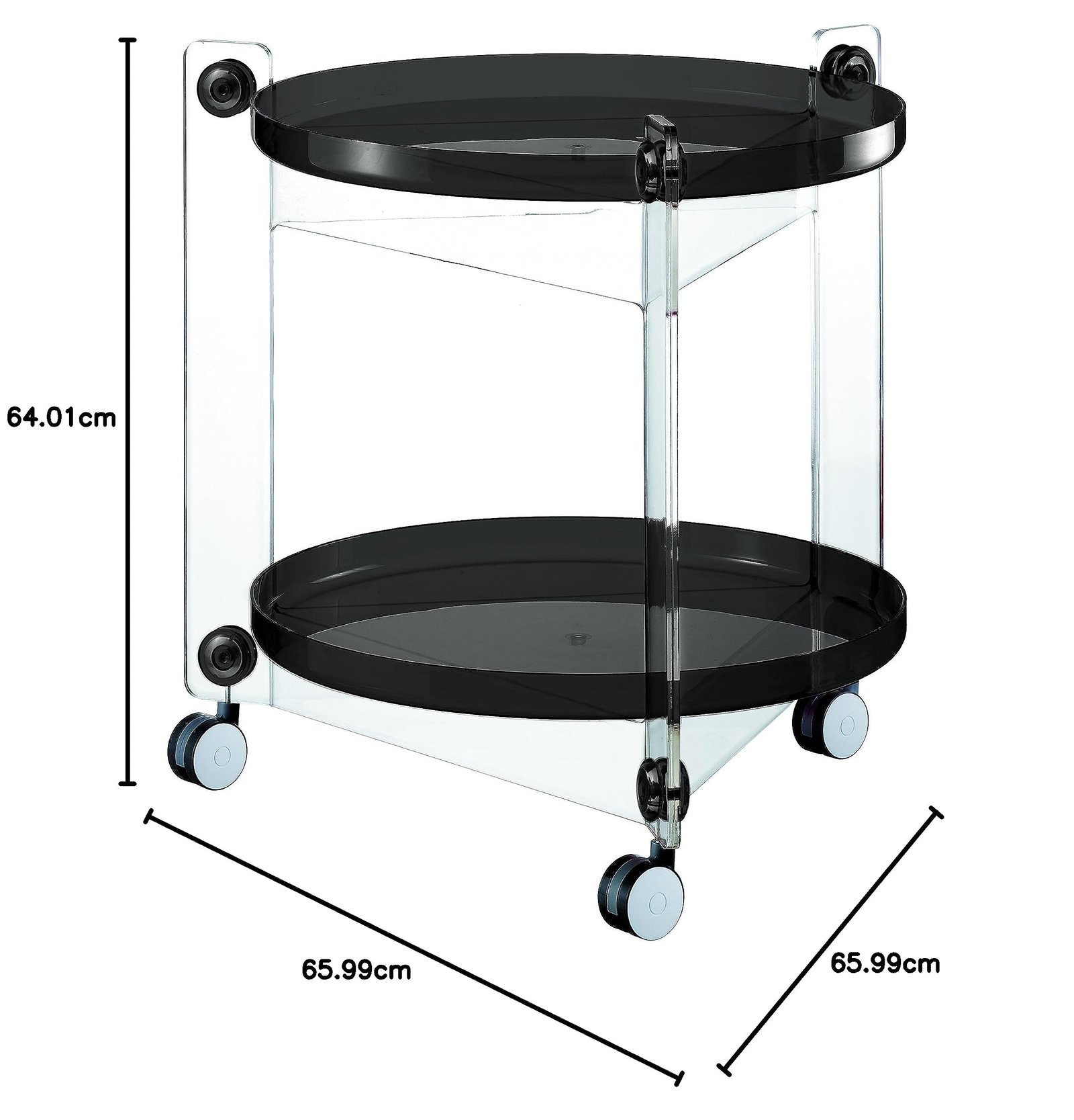 71ZUtWXXIEL.jpg Massoni Wine Trolley - Image 1