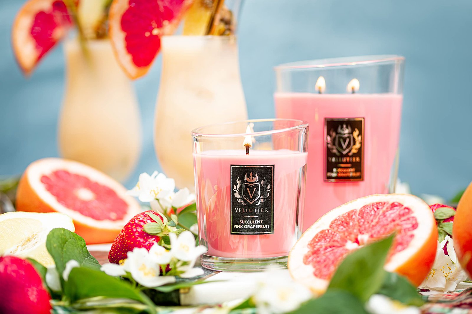 71gorjxORZL.jpg Vellutier Large Candle-Ssucculet Pink Grapefruit - Image 1