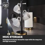 Tower Empire 6 Cup Mug Tree And Towel Pole