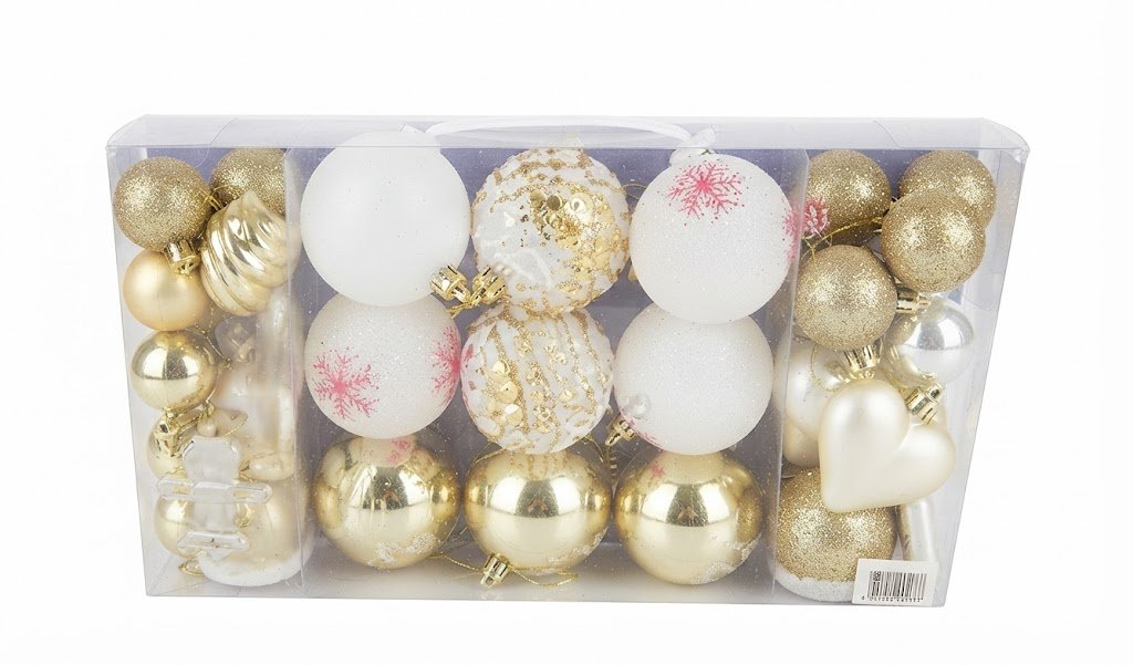 Pack of mixed gold decorative balls and textured orbs for luxury bowl fillers and tabletop décor in Lagos, Nigeria