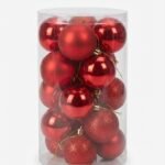 Pack of 20 shatterproof 8cm Christmas ball ornaments for holiday tree décor in Lagos, Nigeria