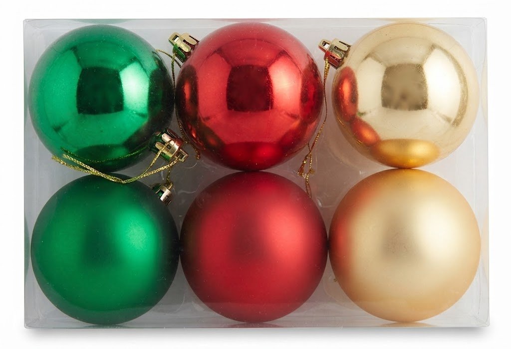 6cm decorative balls set of 6 assorted colors for vase and table décor in Lagos, Nigeria