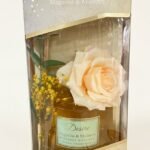 Large 500ml Desire Magnolia floral reed diffuser with decorative reeds for luxury home aroma in Lagos, Nigeria