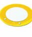 Vibrant yellow circular Tonda digital kitchen scale for precise ingredient weighing in Lagos, Nigeria homes.