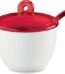 Sugar bowl with lid and spoon for kitchen table use in Lagos Nigeria ceramic or glass sugar container