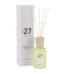 Orange scented 240ml MySenso reed diffuser in a glass bottle with wooden sticks in Lagos, Nigeria.