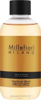 8051938692371 Millefiori Milano Lime & Vetiver Refill - Image 1