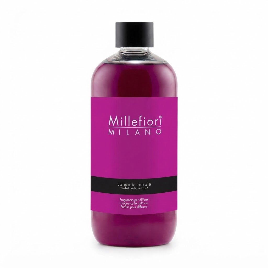 Millefiori Milano 500ml volcanic purple liquid reed diffuser refill for home scenting in Lagos, Nigeria