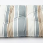 Multi colour Nantucket stripe throw pillow on sofa for home décor in Lagos, Nigeria