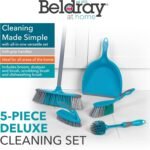 5Piece Deluxe Cleaning Brush And Dust Pan Set