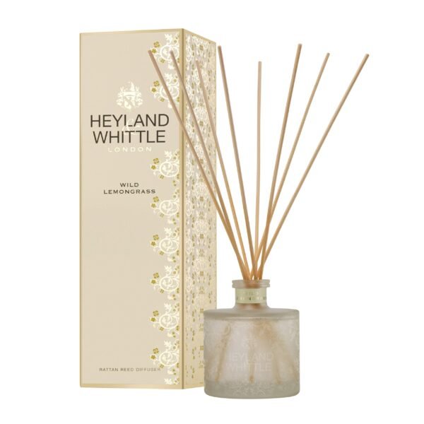Refreshing 200ml Gold Classic Wild Lemongrass reed diffuser for a spa-like home aroma in Lagos, Nigeria
