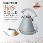 Salter Rose Gold Pyramid Kettle