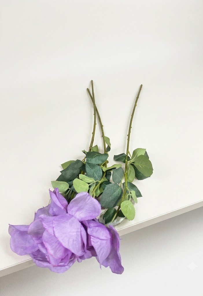 Rosa Holand Lilax artificial flower stem for home décor, vase arrangement, and floral styling