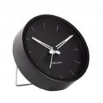 Alarm Clock Lure Small Steel Black D.9Cm H.3Cm