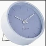 Alarm Clock Lure Large Steel Sky Blue D.11Cm H.3Cm Excl.1 Aa